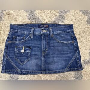 Levi's Women's Dark Blue Mini Skirt